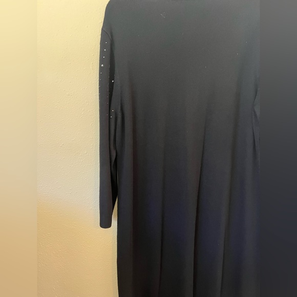 ANN TAYLOR Black Embellished Sweater Dress size XL - Picture 6 of 12